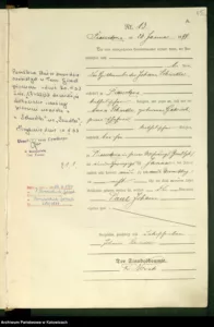 Skan aktu urodzenia USC Paul Johann Schindler